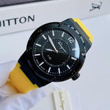 Salvatore Ferragamo F-80 Classic Black Dial Yellow Rubber Strap Watch for Men - SFHY01522 Authentic Buy Shop Now