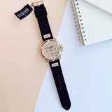 Guess King Quartz Crystals Gold Dial Black Silicone Strap Watch For Men - GW0537G2 Authentic Buy Shop Now