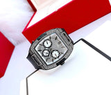 Guess Phoenix Multifunction Silver Dial Black Silicone Strap Watch For Men - GW0048G1 Authentic Buy Shop Now