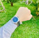 Movado Series 800 Blue Dial Silver Steel Strap Watch for Men - 2600151 Authentic Buy Shop Now
