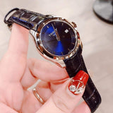 Tissot Couturier Lady Blue Dial Blue Leather Strap Watch for Women - T035.210.16.041.00 Authentic Buy Shop Now