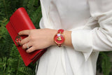 Versace Palazzo Empire Red Dial Red Leather Strap Watch for Women - VCO120017 Authentic Buy Shop Now