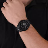 Armani Exchange Banks Chronograph Black Dial Black Steel Strap Watch For Men - AX1722 Authentic Buy Shop Now