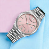 Citizen x Pantone Automatic Dreamy Pink Dial Silver Steel Strap Watch For Men - NJ0158-89X Authentic Buy Shop Now