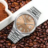 Citizen x Pantone Automatic Warm Sand Dial Silver Steel Strap Watch For Men - NJ0158-89Y Authentic Buy Shop Now