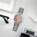 Citizen x Pantone Automatic Warm Sand Dial Silver Steel Strap Watch For Men - NJ0158-89Y Authentic Buy Shop Now
