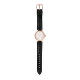 Michael Kors Camille Three-Hand Crystals White Dial Black Leather Strap Watch for Women - MK2962 Authentic Buy Shop Now