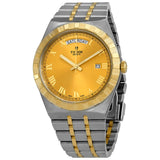 Tudor Royal Automatic Diamonds Gold Dial Two Tone Steel Strap Watch for Men - M28603-0006 Authentic Buy Shop Now