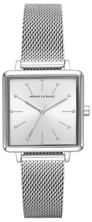 Armani Exchange Lola Quartz Silver Dial Silver Mesh Strap Watch For Women - AX5800 Authentic Buy Shop Now