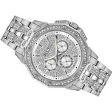 Bulova Crystal Collection Pave Silver Dial with Crystals Silver Steel Strap Watch for Men - 96C134 Authentic Buy Shop Now