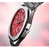 D1 Milano Ultra Thin Barn Red Dial Silver Steel Strap Watch for Men - D1-UTBJ33 Authentic Buy Shop Now