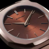 D1 Milano Ultra Thin Brown Dial Gold Steel Strap Watch for Unisex - D1-UTBJ10 Authentic Buy Shop Now