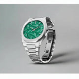 D1 Milano Ultra Thin Fir Green Dial Silver Steel Strap Watch for Men - D1-UTBJ34 Authentic Buy Shop Now