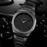D1 Milano Ultra Thin Shadow Black Dial Black Steel Strap Watch for Men - D1-UTBJSH Authentic Buy Shop Now