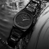 D1 Milano Ultra Thin Shadow Black Dial Black Steel Strap Watch for Men - D1-UTBJSH Authentic Buy Shop Now