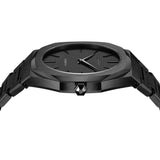 D1 Milano Ultra Thin Shadow Black Dial Black Steel Strap Watch for Men - D1-UTBJSH Authentic Buy Shop Now