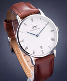 Daniel Wellington Dapper St Mawes White Dial Brown Leather Strap Watch For Women - DW00100095 Authentic Buy Shop Now