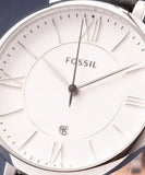Fossil Jacqueline Quartz White Dial Black Leather Strap Watch for Women - ES3972 Authentic Buy Shop Now