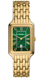 Fossil Raquel Three Hand Date Green Dial Gold Steel Strap Watch For Women - ES5341 Authentic Buy Shop Now
