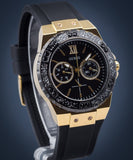 Guess Black Dial Black Rubber Strap Watch For Women - W1053L7 Authentic Buy Shop Now