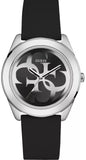 Guess G-Twist Quartz Black Dial Black Silicone Strap Watch For Men - W0911L8 Authentic Buy Shop Now