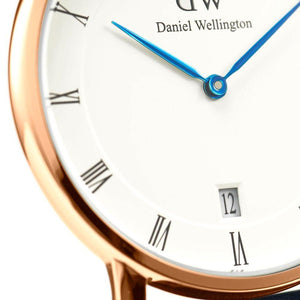 Daniel Wellington Dapper Cornwall White Dial Black Nylon Strap Watch For Women - DW00100263 Authentic Buy Shop Now