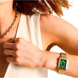 Fossil Raquel Three Hand Date Green Dial Gold Steel Strap Watch For Women - ES5341 Authentic Buy Shop Now