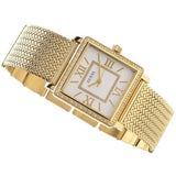 Guess White Dial Gold Mesh Bracelet Watch For Women - W0826L2 Authentic Buy Shop Now