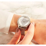 Guess Tri Glitz Quartz Silver Dial Silver Mesh Bracelet Watch For Women - W1142L1 Authentic Buy Shop Now
