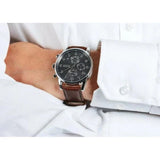 Hugo Boss Navigator Grey Dial Brown Leather Strap Watch for Men - 1513494 Authentic Buy Shop Now