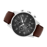 Hugo Boss Navigator Grey Dial Brown Leather Strap Watch for Men - 1513494 Authentic Buy Shop Now