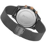 Hugo Boss Associate Black Dial Black Mesh Bracelet Watch for Men - 1513811 Authentic Buy Shop Now