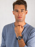 Bulova Marine Star Blue Dial Black Silicone Strap Watch for Men - 98B258 Authentic Buy Shop Now