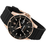 Maserati SFIDA Automatic Black Dial Black Rubber Strap Watch For Men - R8821140001 Authentic Buy Shop Now