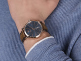 Maserati Epoca Blue Dial Brown Leather Strap Watch For Men - R8851118001 Authentic Buy Shop Now