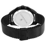 Maserati Traguardo Chronograph Black Dial Black Mesh Bracelet Watch For Men - R8873612031 Authentic Buy Shop Now