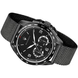 Maserati Traguardo Chronograph Black Dial Black Mesh Bracelet Watch For Men - R8873612031 Authentic Buy Shop Now