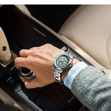 Maserati Successo Chronograph Silver Dial Silver Steel Strap Watch For Men - R8873621006 Authentic Buy Shop Now