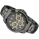 Maserati Successo Chronograph Gray Dial Gray Steel Strap Watch For Men - R8873621007 Authentic Buy Shop Now