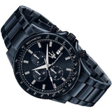 Maserati SFIDA Chronograph Blue Dial Blue Steel Strap Watch For Men - R8873640023 Authentic Buy Shop Now