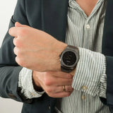 D1 Milano Ultra Thin Black Dial Gray Steel Strap Watch for Men - D1-UTBJ15 Authentic Buy Shop Now