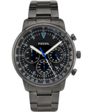 Fossil Goodwin Chrono Analog Black Dial Grey Steel Strap Watch for Men - FS5518 Authentic Buy Shop Now