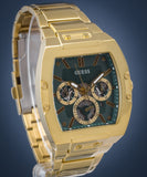 Guess Phoenix Multi Function Green Dial Gold Steel Strap Watch for Men - GW0456G3 Authentic Buy Shop Now