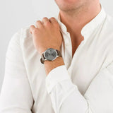 Lacoste Madrid Grey Dial Brown Leather Strap Watch for Men - 2011033 Authentic Buy Shop Now