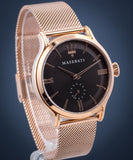 Maserati Epoca Anthracite Dial Rose Gold Mesh Bracelet Watch For Men - R8853118004 Authentic Buy Shop Now