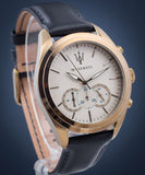 Maserati Traguardo Chronograph Grey Dial Leather Strap Men's Watch - R8871612016 Authentic Buy Shop Now