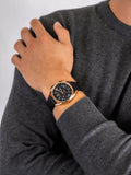 Maserati Trimarano Chronograph Black Dial Leather Strap Watch For Men - R8871632002 Authentic Buy Shop Now