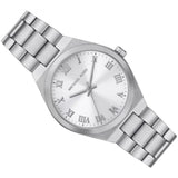 Michael Kors Lennox Three Hand Silver Dial Silver Steel Strap Watch For Women - MK7393 Authentic Buy Shop Now