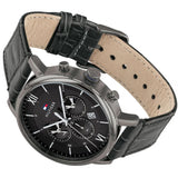 Tommy Hilfiger Evan Black Dial Black Leather Strap Watch for Men - 1710395 Authentic Buy Shop Now