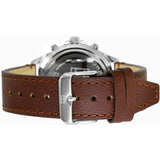 Tommy Hilfiger West Chronograph Grey Dial Brown Leather Strap Watch For Men - 1791710 Authentic Buy Shop Now